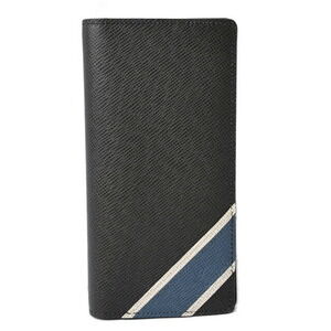 Louis Vuitton Long Wallet Portefeuille Brazza Ardoise Animation Taiga Stripe